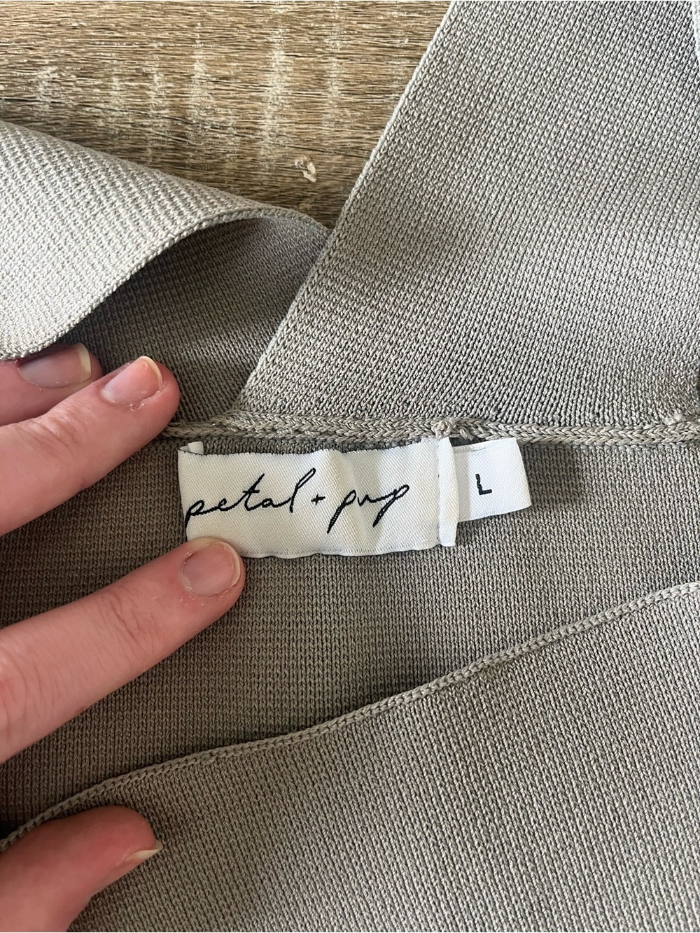 Petal & Pup Sage/Olive Gray Cropped Square Neck Tank - Picture 3 of 5